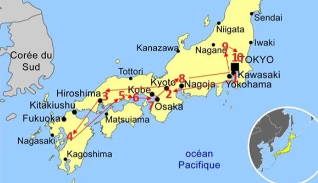 Exemple d'itinéraire en boucle