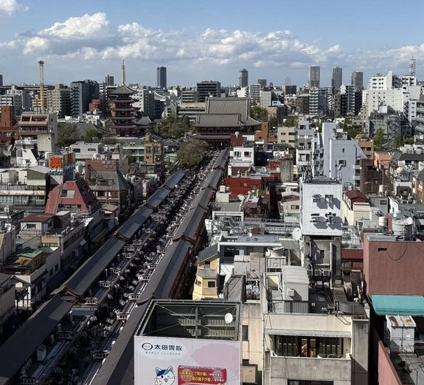Vue depuis le dernier étage du ACTIC