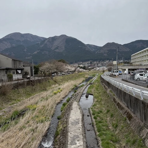 Mont Yufu, visible depuis la Yonotsubo Kaido - Yufuin