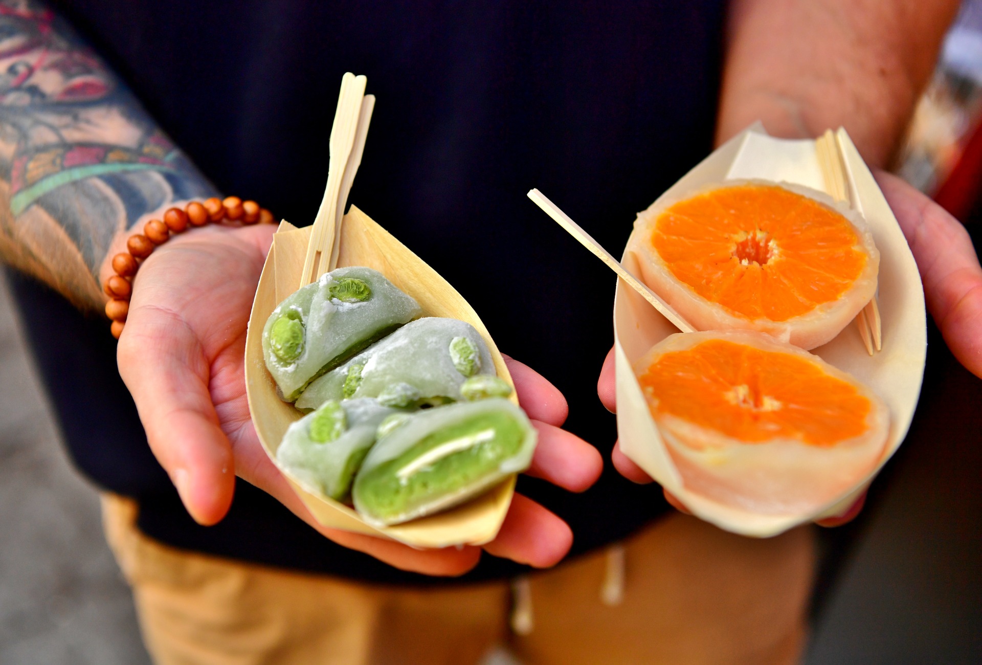 Daifuku à l'orange et au zunda