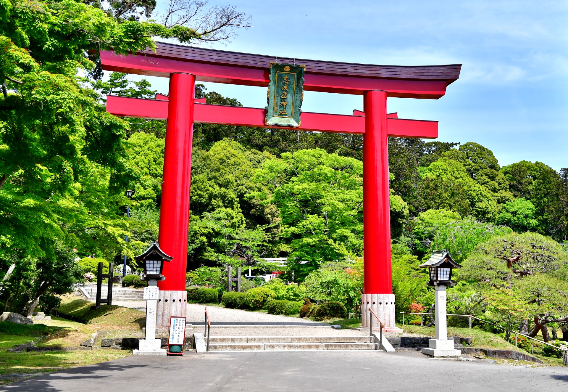 Torii du Shiogama-jinja
