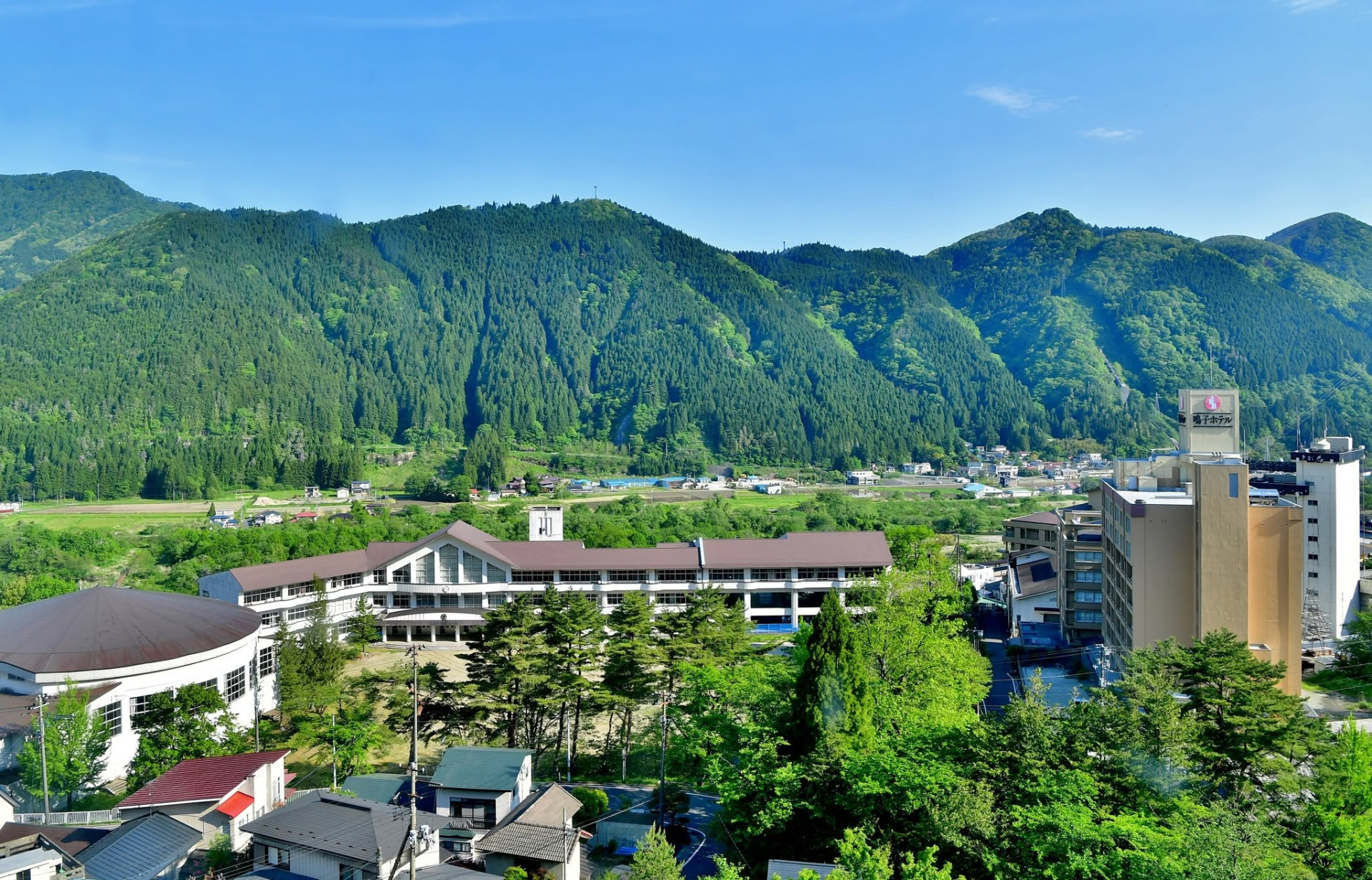 Vue sur Naruko Onsen depuis la chambre du Yumoto Kissho