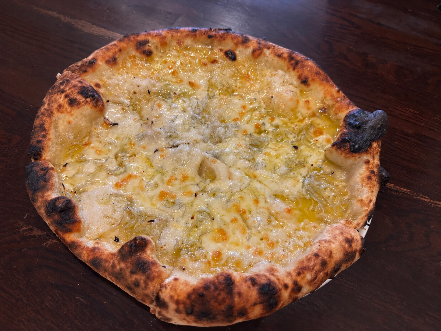 Pizza au shirasu