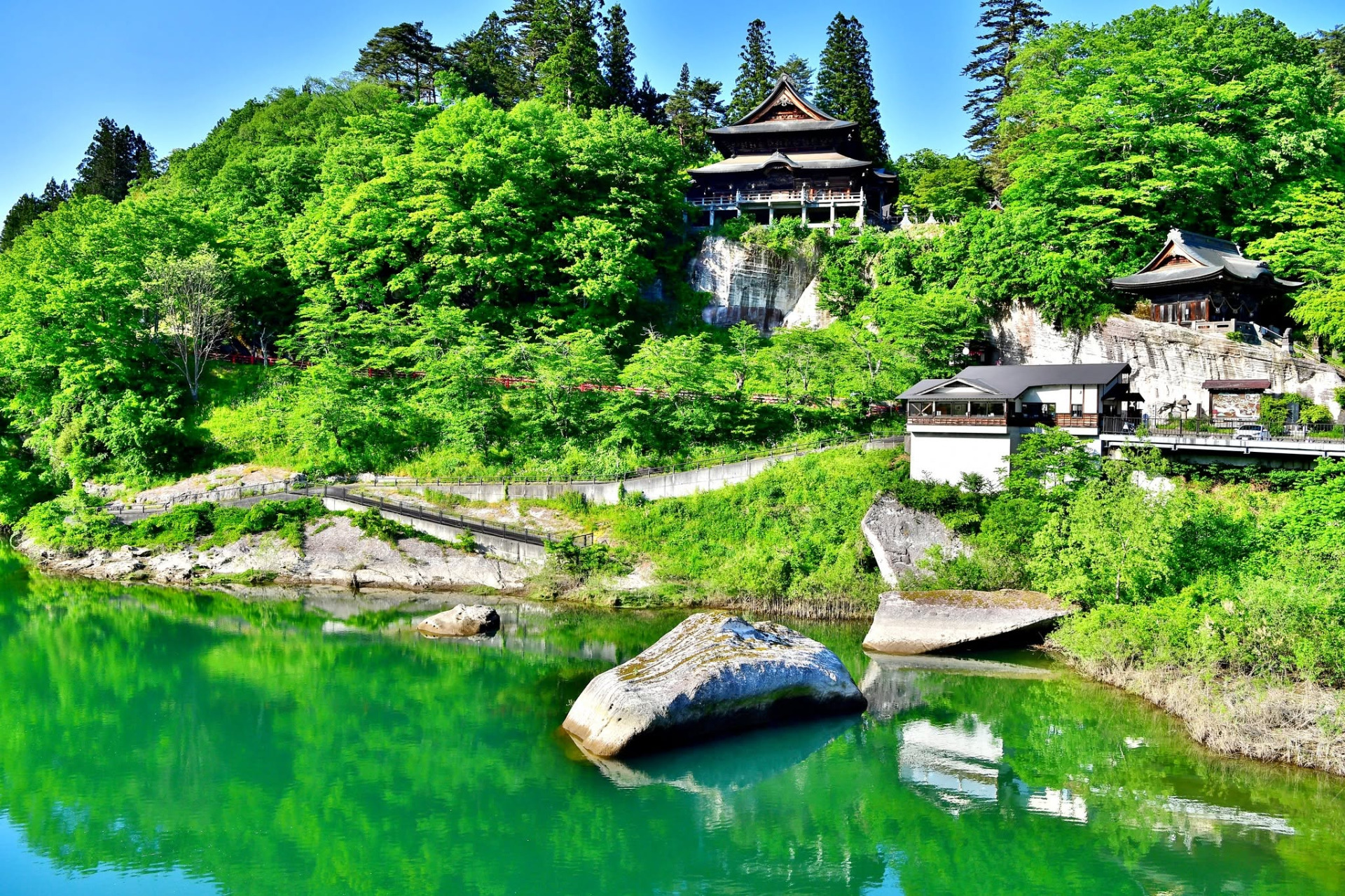 Vue extérieure du Enzo-ji, Yanaizu