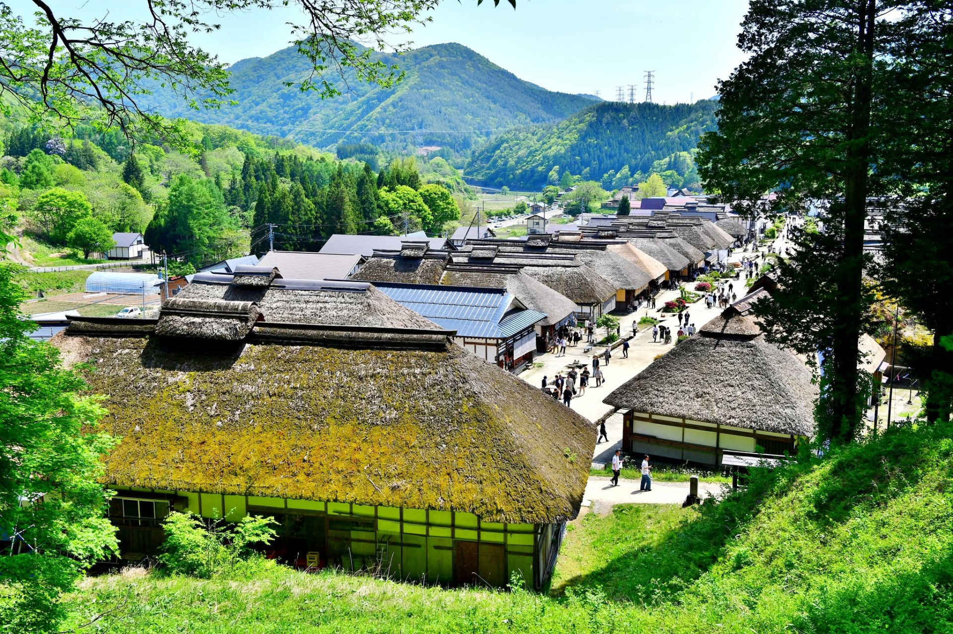 Point de vue sur Ouchi-juku