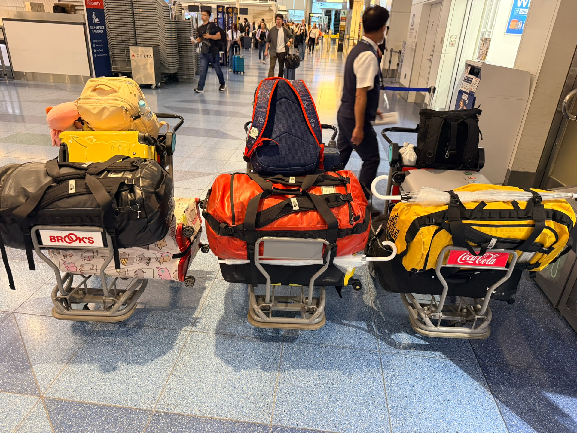 Nos bagages avant le check-in