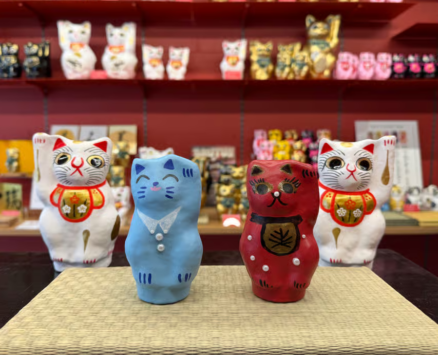 Peinture de maneki-neko