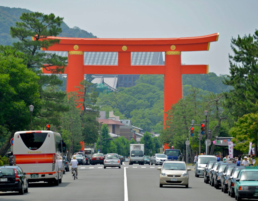 Torii du Heian-jingu - Kyoto